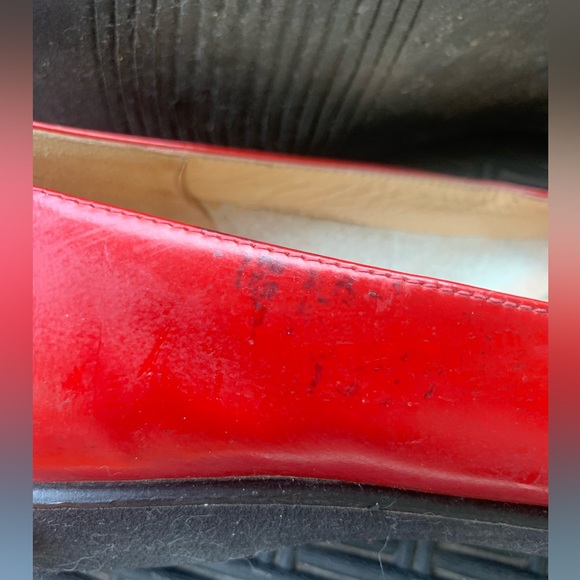 Salvatore Ferragamo Red Leather Loafers - Picture 7 of 10